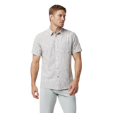 Vuori 01. MENS APPAREL - MENS SS SHIRTS - MENS SS BUTTON UP Men's Short Sleeve Bridge Button Down UBS UMBER SAGO