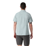 Vuori 01. MENS APPAREL - MENS SS SHIRTS - MENS SS BUTTON UP Men's Short Sleeve Bridge Button Down CBD CHALK BLUE DRAWN