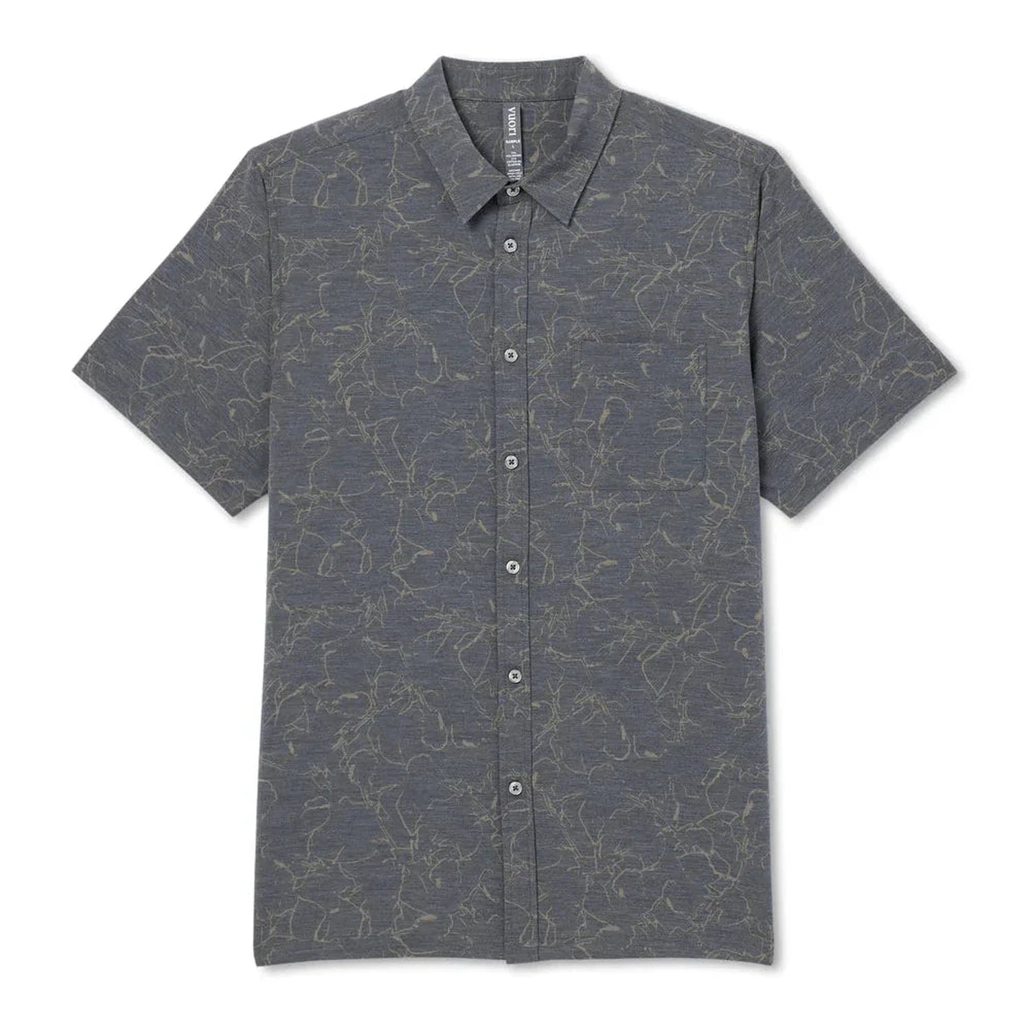 Vuori 01. MENS APPAREL - MENS SS SHIRTS - MENS SS BUTTON UP Men's Short Sleeve Bridge Button Down RDW ROOT DRAWN