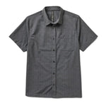 Vuori 01. MENS APPAREL - MENS SS SHIRTS - MENS SS BUTTON UP Men's Short Sleeve Bridge Button Down CHA CHARCOAL ARROWS