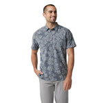 Vuori 01. MENS APPAREL - MENS SS SHIRTS - MENS SS BUTTON UP Men's Short Sleeve Bridge Button Down SVT SHIITAKE VISTA