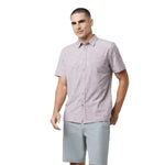Vuori 01. MENS APPAREL - MENS SS SHIRTS - MENS SS BUTTON UP Men's Short Sleeve Bridge Button Down UZN UMBER ZION