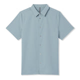 Vuori 01. MENS APPAREL - MENS SS SHIRTS - MENS SS BUTTON UP Men's Short Sleeve Manhattan Button Down MIT MIST