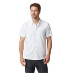 Men’s Short Sleeve Manhattan Button Down Vuori - WHT WHITE
