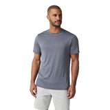 Vuori 01. MENS APPAREL - MENS T-SHIRTS - MENS T-SHIRT SS Men's Short Sleeve Marina Stripe Tee DPR DARK PEWTER