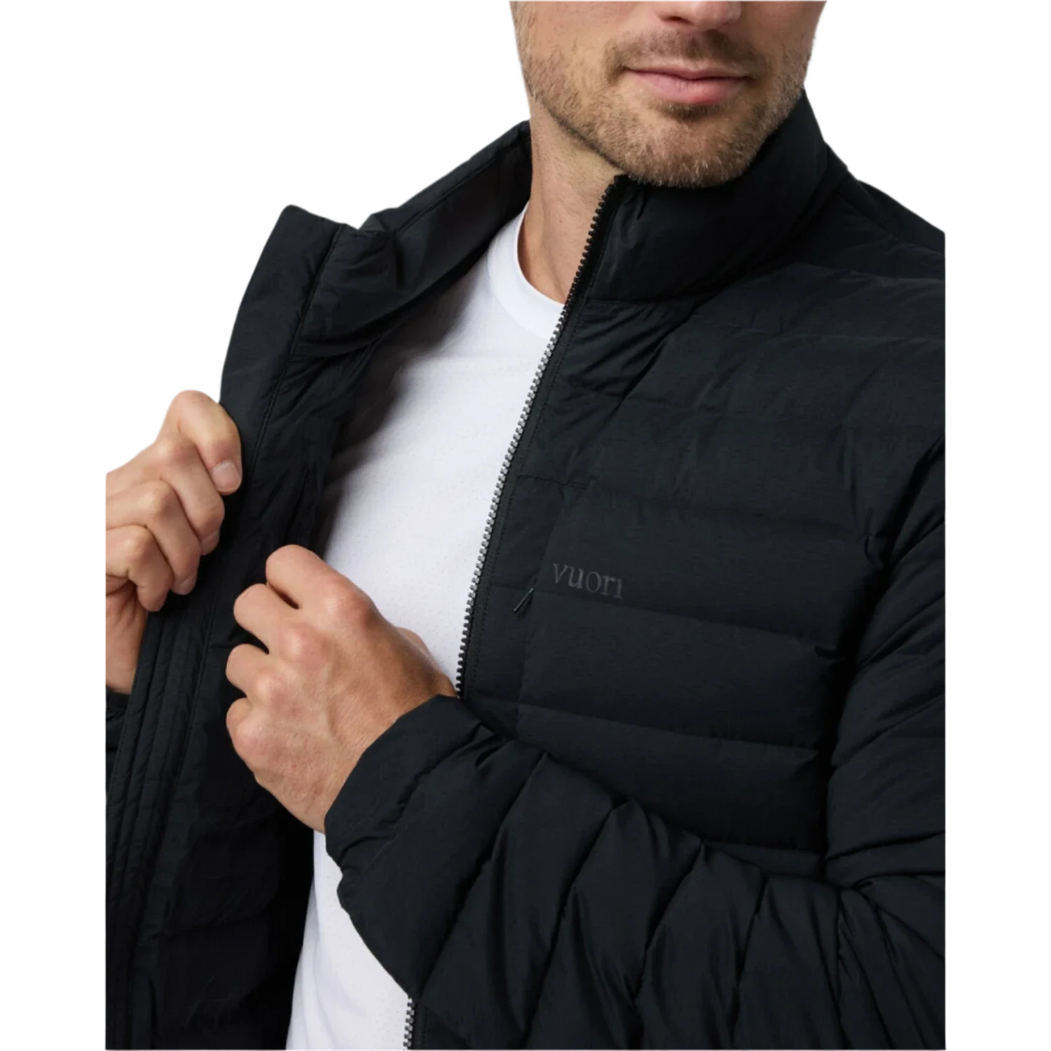 Vuori 01. MENS APPAREL - MENS JACKETS - MENS JACKETS INSULATED Men's Steadfast Insulated Jacket BLK BLACK