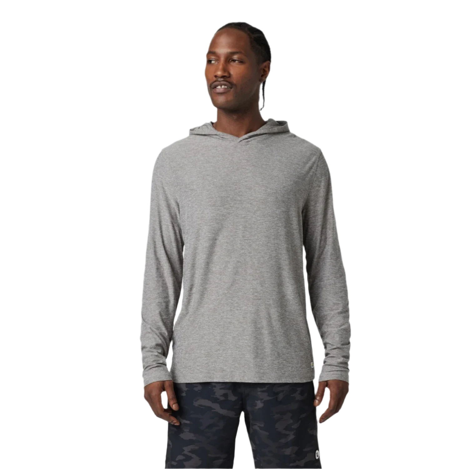 Vuori 01. MENS APPAREL - MENS LS SHIRTS - MENS LS HOODY Men's Strato Tech Hoodie HTG HEATHER GREY