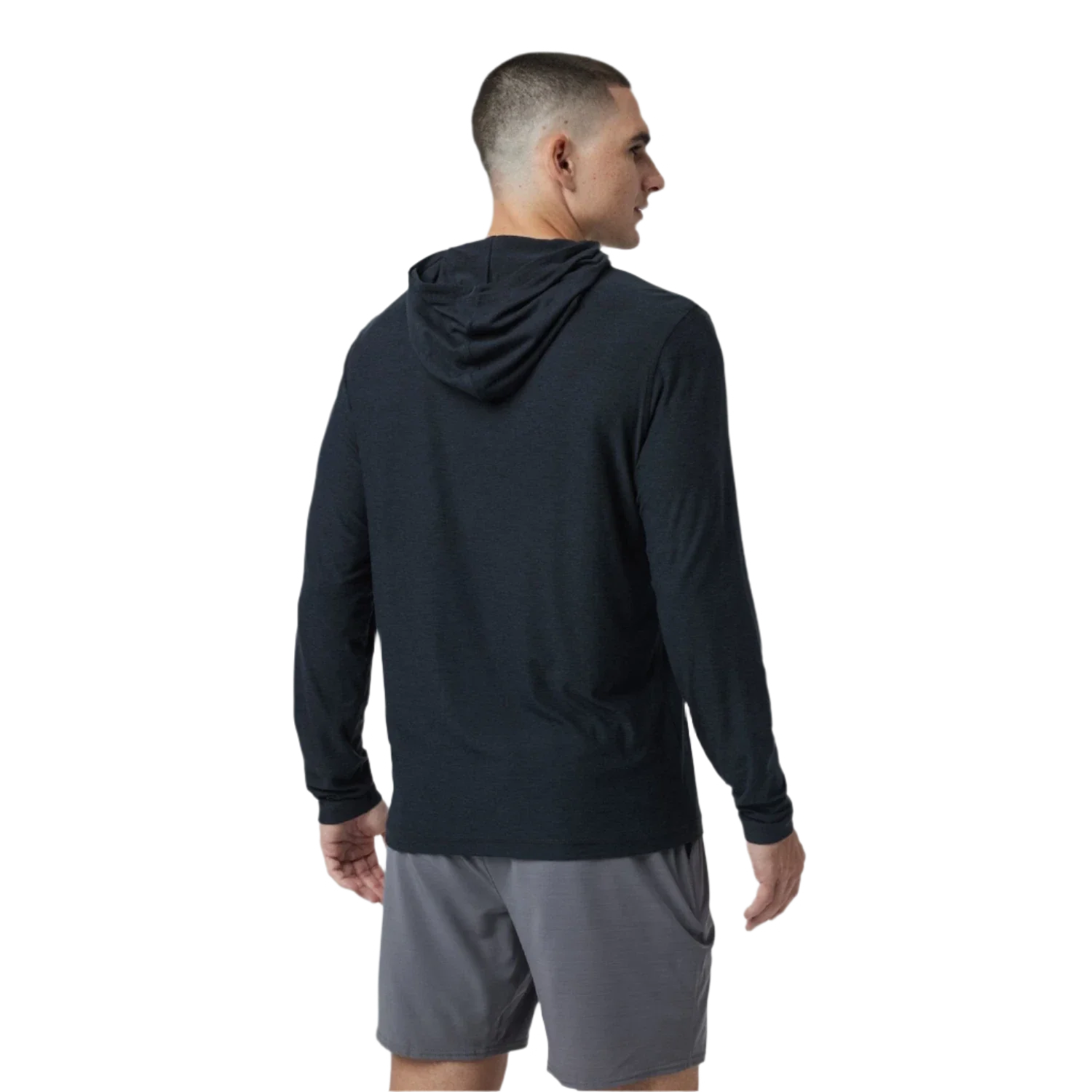 Vuori 01. MENS APPAREL - MENS LS SHIRTS - MENS LS HOODY Men's Strato Tech Hoodie HBK BLACK HEATHER