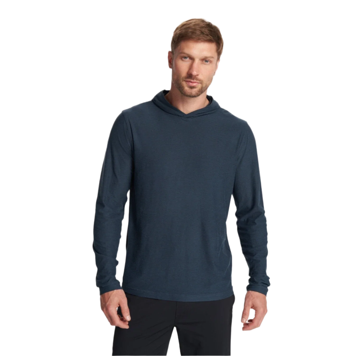 Vuori 01. MENS APPAREL - MENS LS SHIRTS - MENS LS HOODY Men's Strato Tech Hoodie HNV NAVY HEATHER