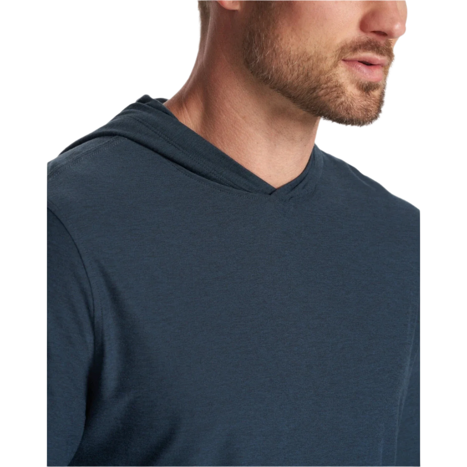 Vuori 01. MENS APPAREL - MENS LS SHIRTS - MENS LS HOODY Men's Strato Tech Hoodie HNV NAVY HEATHER