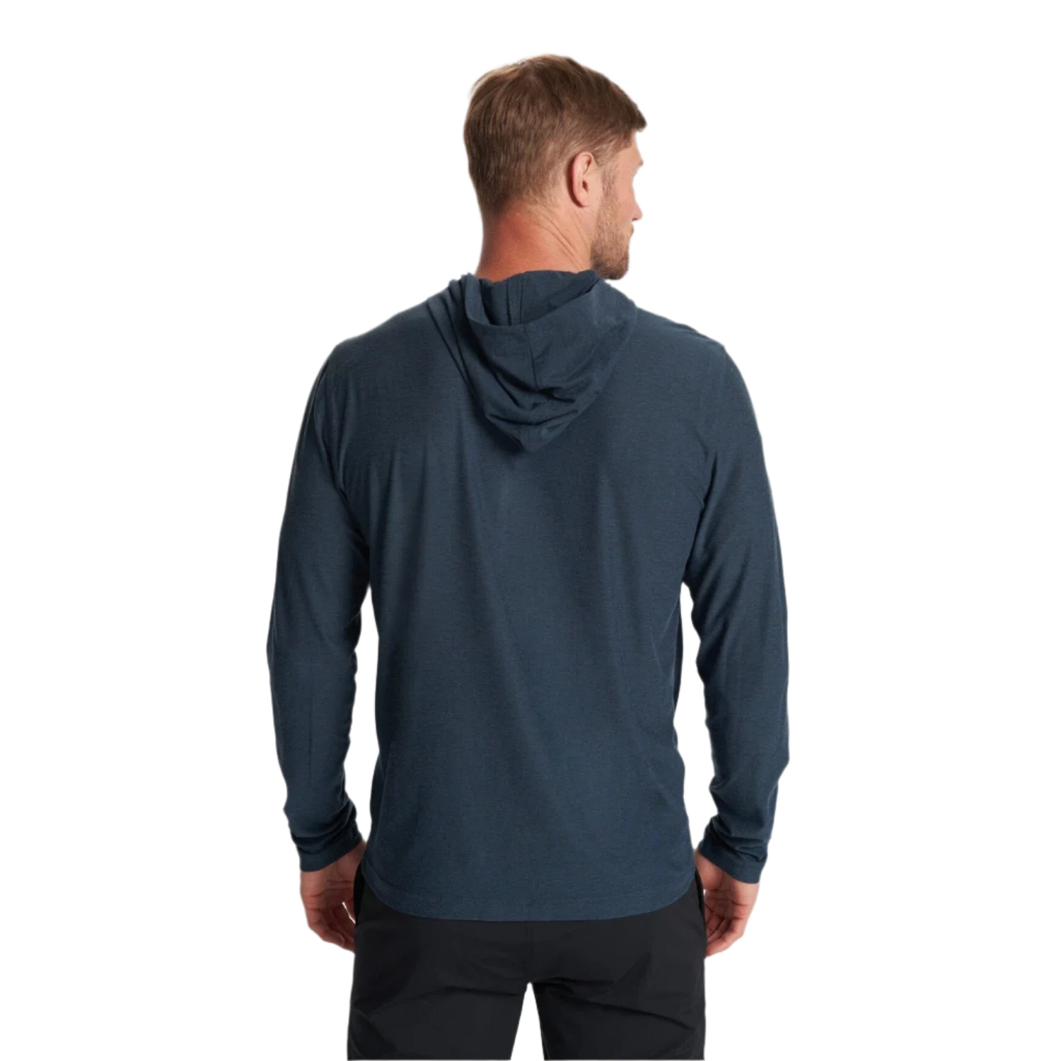 Vuori 01. MENS APPAREL - MENS LS SHIRTS - MENS LS HOODY Men's Strato Tech Hoodie HNV NAVY HEATHER