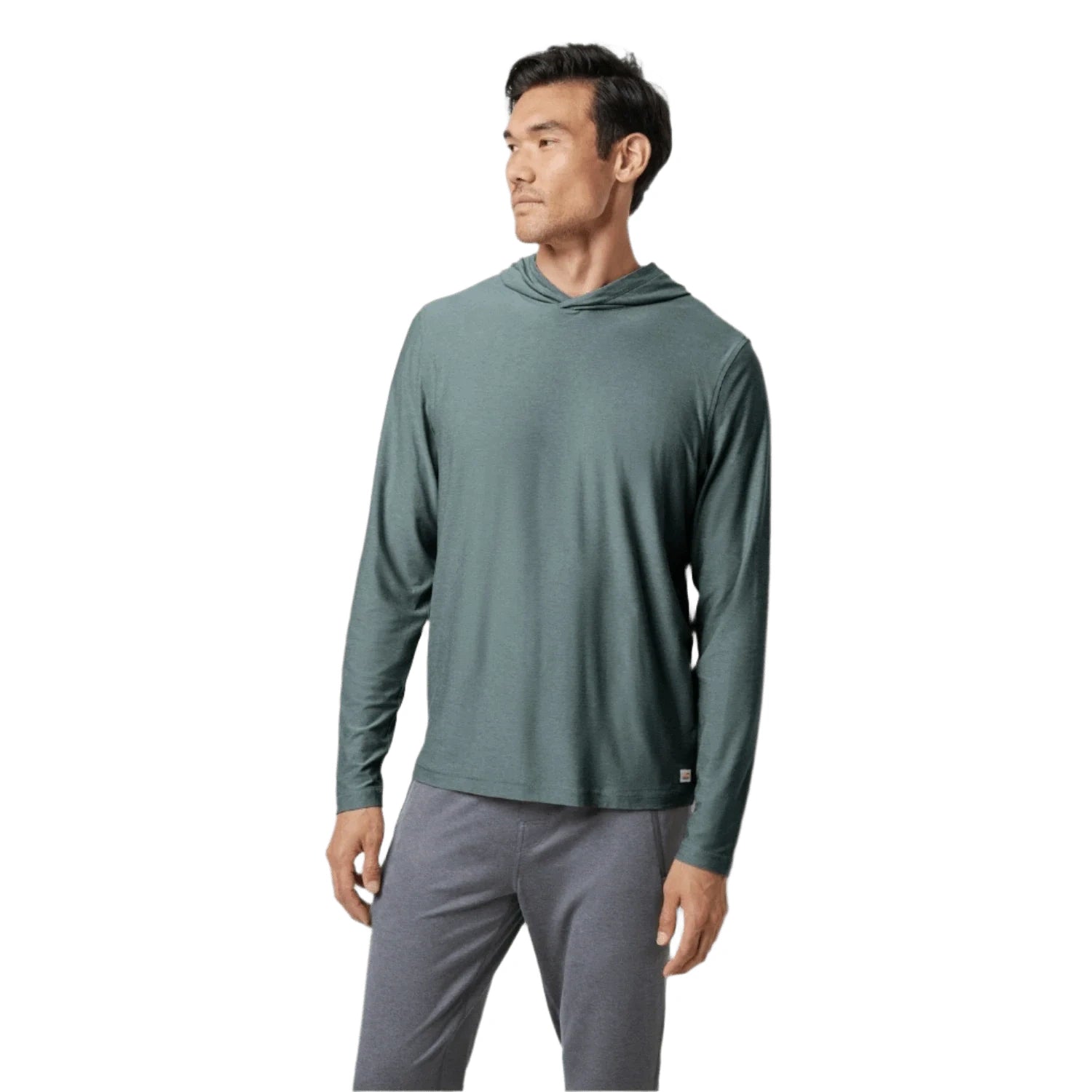 Vuori 01. MENS APPAREL - MENS LS SHIRTS - MENS LS HOODY Men's Strato Tech Hoodie HBM BALSAM HEATHER