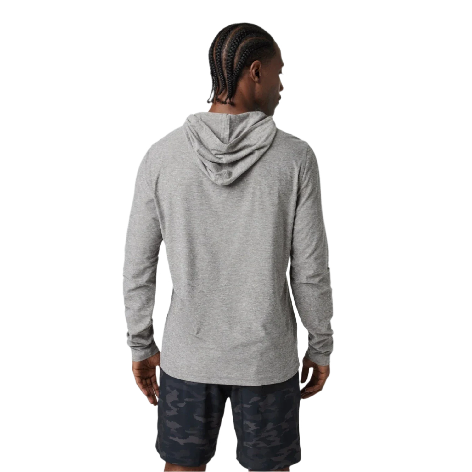 Vuori 01. MENS APPAREL - MENS LS SHIRTS - MENS LS HOODY Men's Strato Tech Hoodie HTG HEATHER GREY