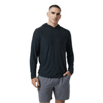Vuori 01. MENS APPAREL - MENS LS SHIRTS - MENS LS HOODY Men's Strato Tech Hoodie HBK BLACK HEATHER