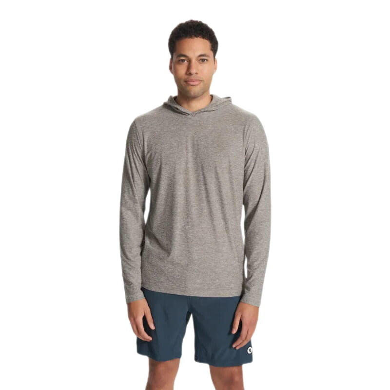 Vuori 01. MENS APPAREL - MENS LS SHIRTS - MENS LS HOODY Men's Strato Tech Hoodie HTG HEATHER GREY