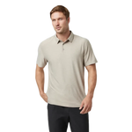 Vuori 01. MENS APPAREL - MENS SS SHIRTS - MENS SS POLO Men's Strato Tech Polo TSH TOAST HEATHER