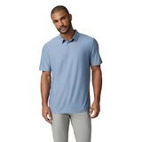 Vuori 01. MENS APPAREL - MENS SS SHIRTS - MENS SS POLO Men's Strato Tech Polo HTY CHAMBRAY HEATHER