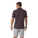 Vuori 01. MENS APPAREL - MENS SS SHIRTS - MENS SS POLO Men's Strato Tech Polo HRA RAISIN HEATHER