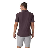 Vuori 01. MENS APPAREL - MENS SS SHIRTS - MENS SS POLO Men's Strato Tech Polo HRA RAISIN HEATHER