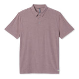 Vuori 01. MENS APPAREL - MENS SS SHIRTS - MENS SS POLO Men's Strato Tech Polo HKB DARK UMBER HEATHER