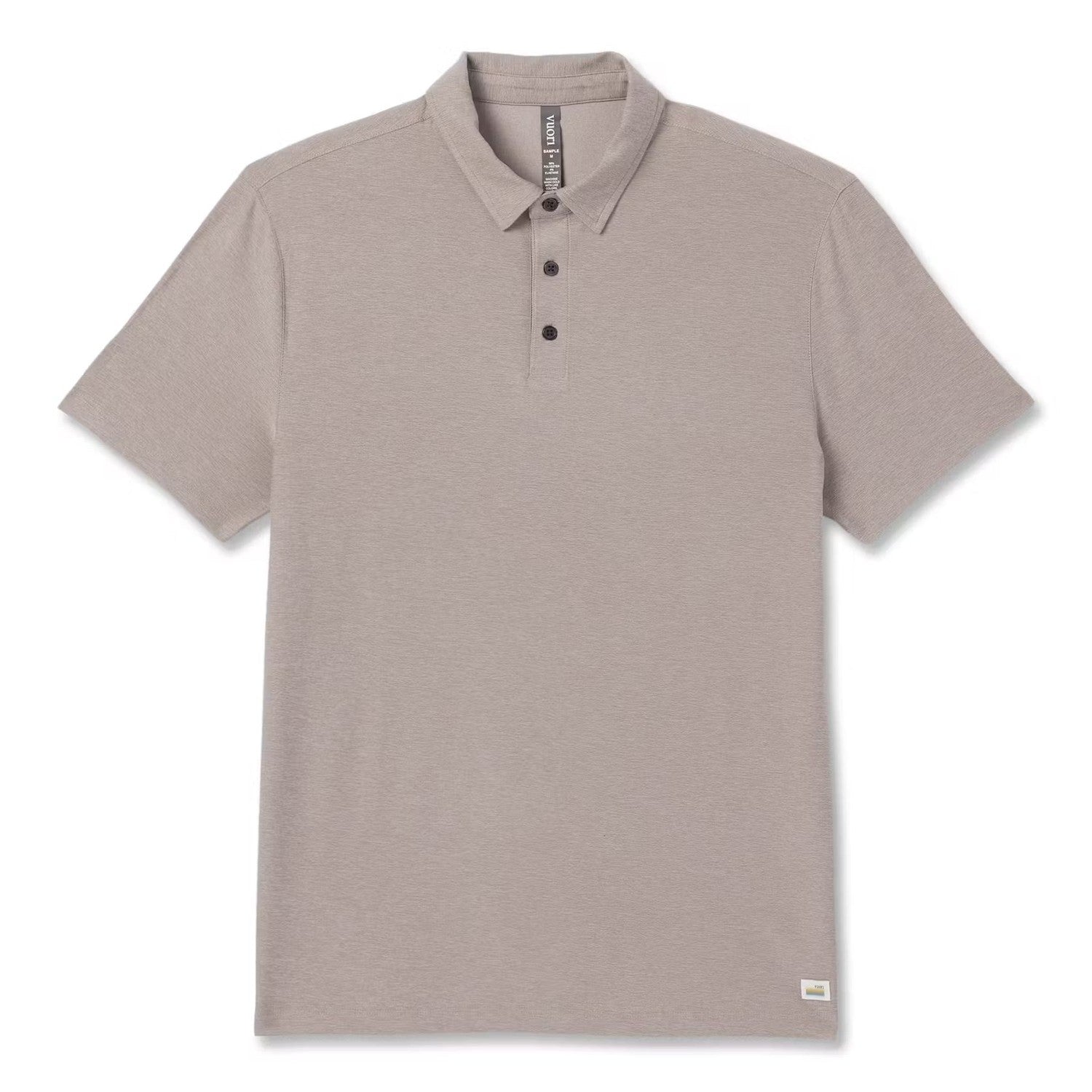 Vuori 01. MENS APPAREL - MENS SS SHIRTS - MENS SS POLO Men's Strato Tech Polo HMO MOCHA HEATHER