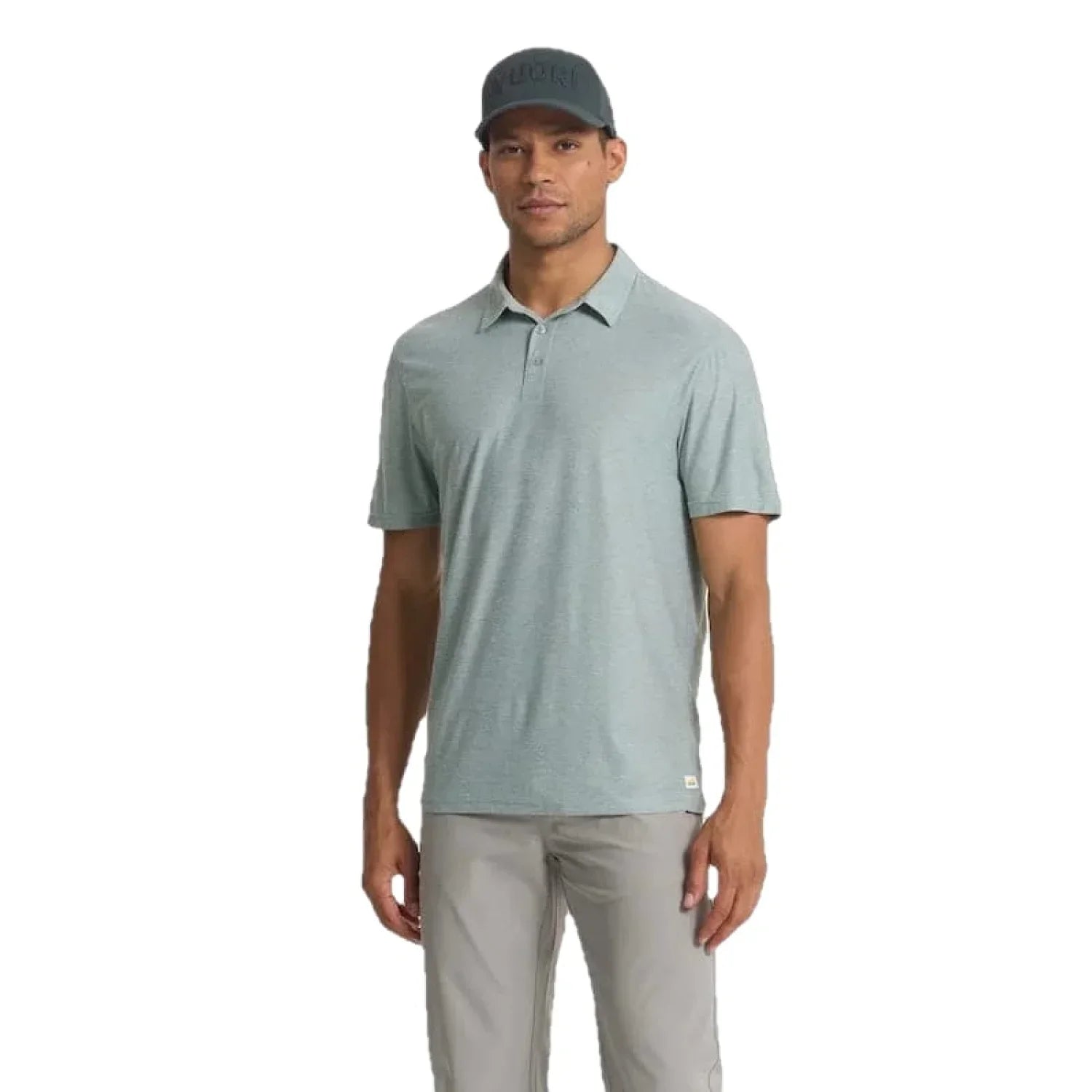 Vuori 01. MENS APPAREL - MENS SS SHIRTS - MENS SS POLO Men's Strato Tech Polo NEPTUNE HEATHER