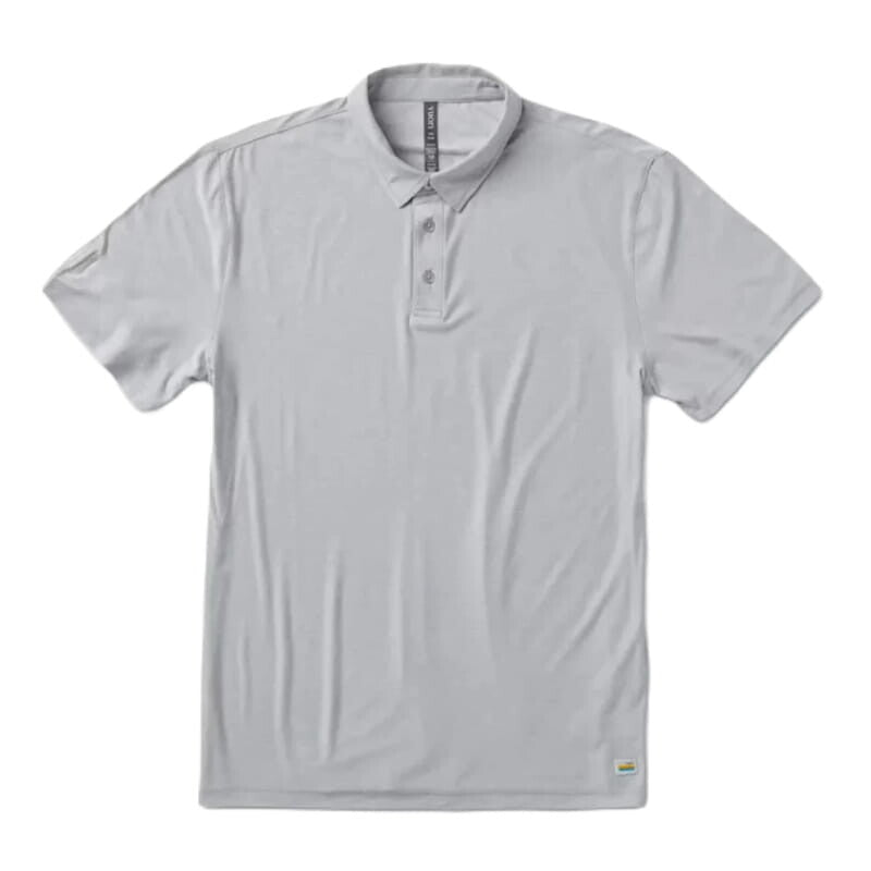 Vuori 01. MENS APPAREL - MENS SS SHIRTS - MENS SS POLO Men's Strato Tech Polo PLATINUM HEATHER