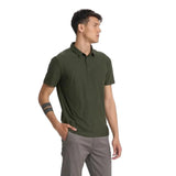 Vuori 01. MENS APPAREL - MENS SS SHIRTS - MENS SS POLO Men's Strato Tech Polo FOREST HEATHER