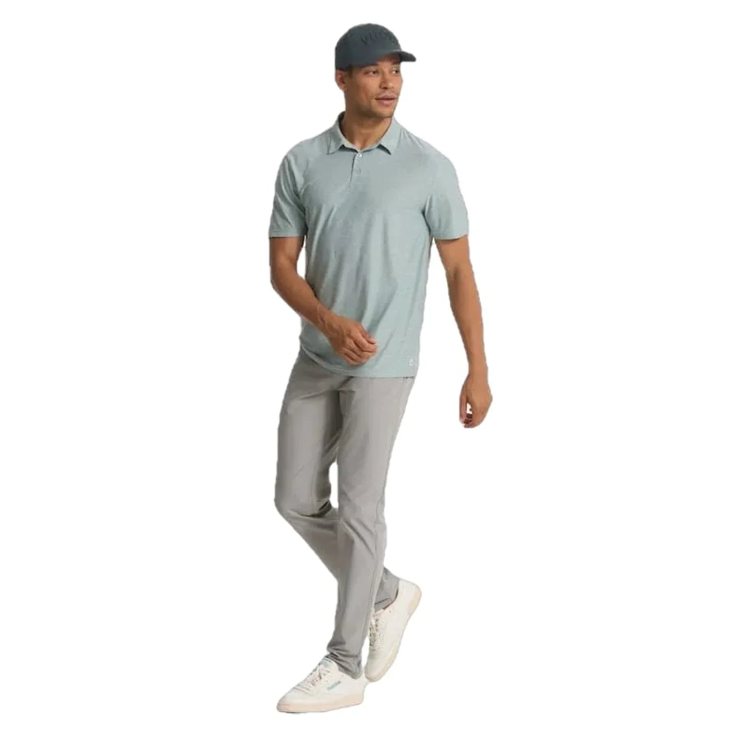 Vuori 01. MENS APPAREL - MENS SS SHIRTS - MENS SS POLO Men's Strato Tech Polo NEPTUNE HEATHER