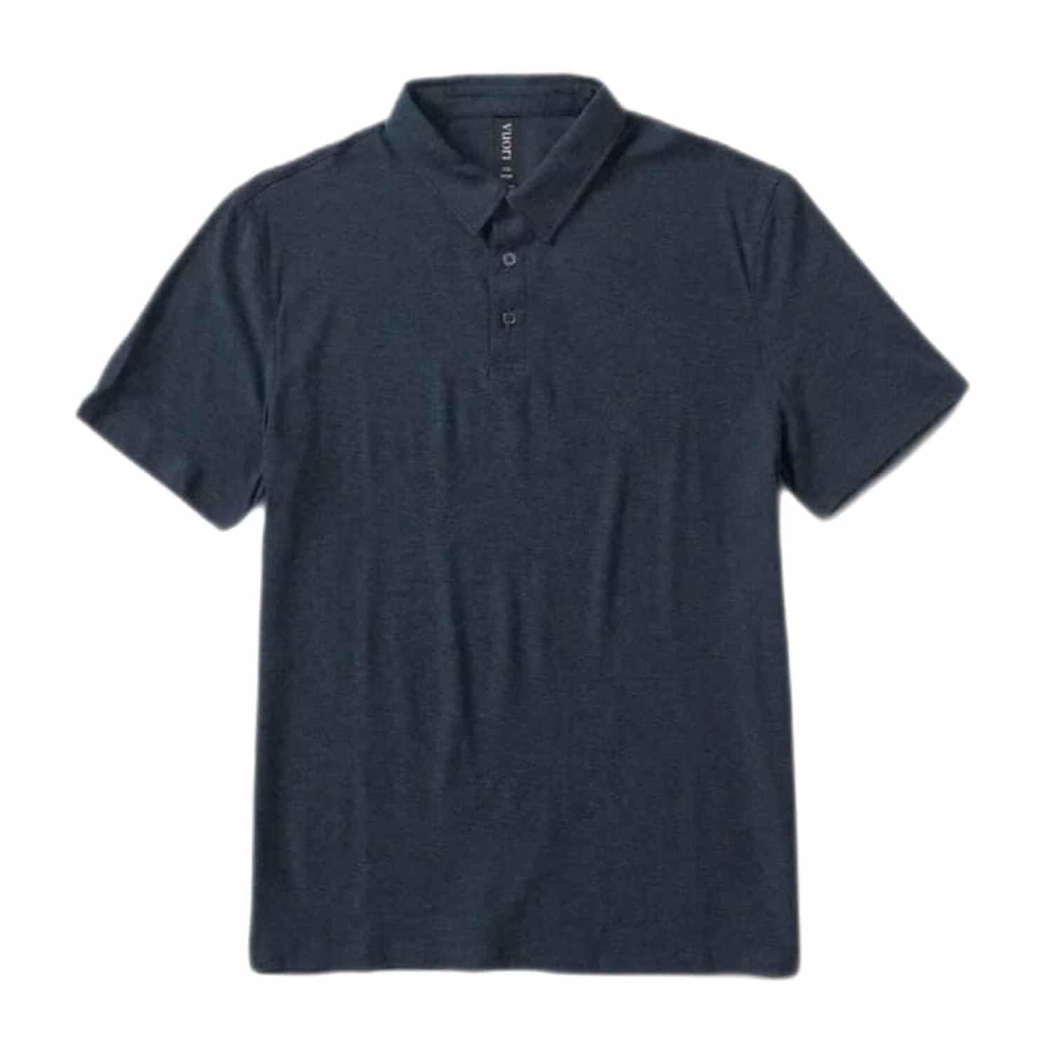 Vuori 01. MENS APPAREL - MENS SS SHIRTS - MENS SS POLO Men's Strato Tech Polo NAVY HEATHER