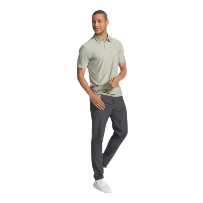 Vuori 01. MENS APPAREL - MENS SS SHIRTS - MENS SS POLO Men's Strato Tech Polo HWS WHITE SAGE HEATHER