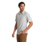 Vuori 01. MENS APPAREL - MENS SS SHIRTS - MENS SS POLO Men's Strato Tech Polo PLATINUM HEATHER