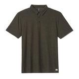 Vuori 01. MENS APPAREL - MENS SS SHIRTS - MENS SS POLO Men's Strato Tech Polo HBM BALSAM HEATHER