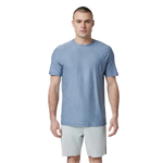 Vuori 01. MENS APPAREL - MENS SS SHIRTS - MENS SS ACTIVE Men's Strato Tech Tee HTY CHAMBRAY HEATHER