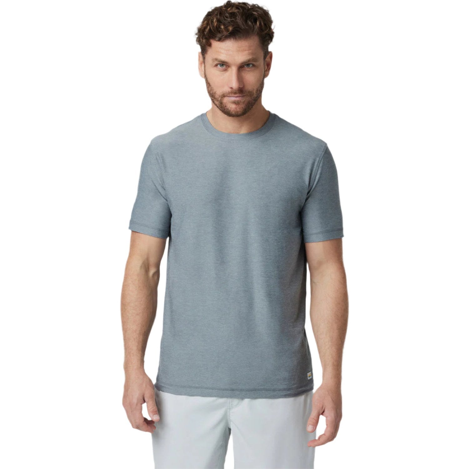 Vuori 01. MENS APPAREL - MENS SS SHIRTS - MENS SS ACTIVE Men's Strato Tech Tee HYU DUSTY BLUE HEATHER