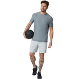 Vuori 01. MENS APPAREL - MENS SS SHIRTS - MENS SS ACTIVE Men's Strato Tech Tee HYU DUSTY BLUE HEATHER