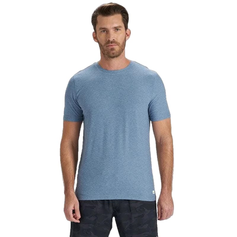 Vuori 01. MENS APPAREL - MENS SS SHIRTS - MENS SS ACTIVE Men's Strato Tech Tee CLOUD HEATHER