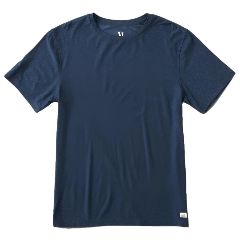 Vuori 01. MENS APPAREL - MENS SS SHIRTS - MENS SS ACTIVE Men's Strato Tech Tee HEATHER NAVY