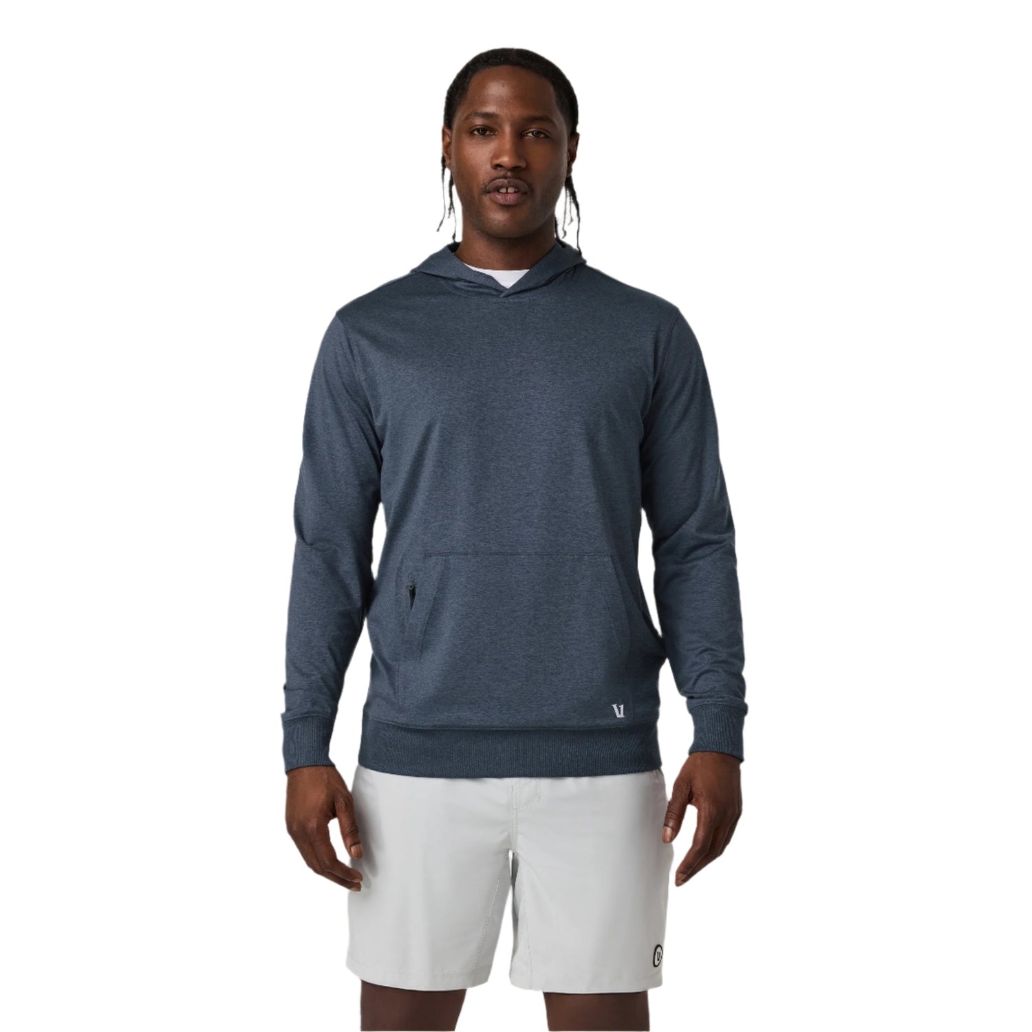 Vuori 01. MENS APPAREL - MENS LS SHIRTS - MENS LS HOODY Men's Sunday Hoodie 2.0 HAZ AZURE HEATHER