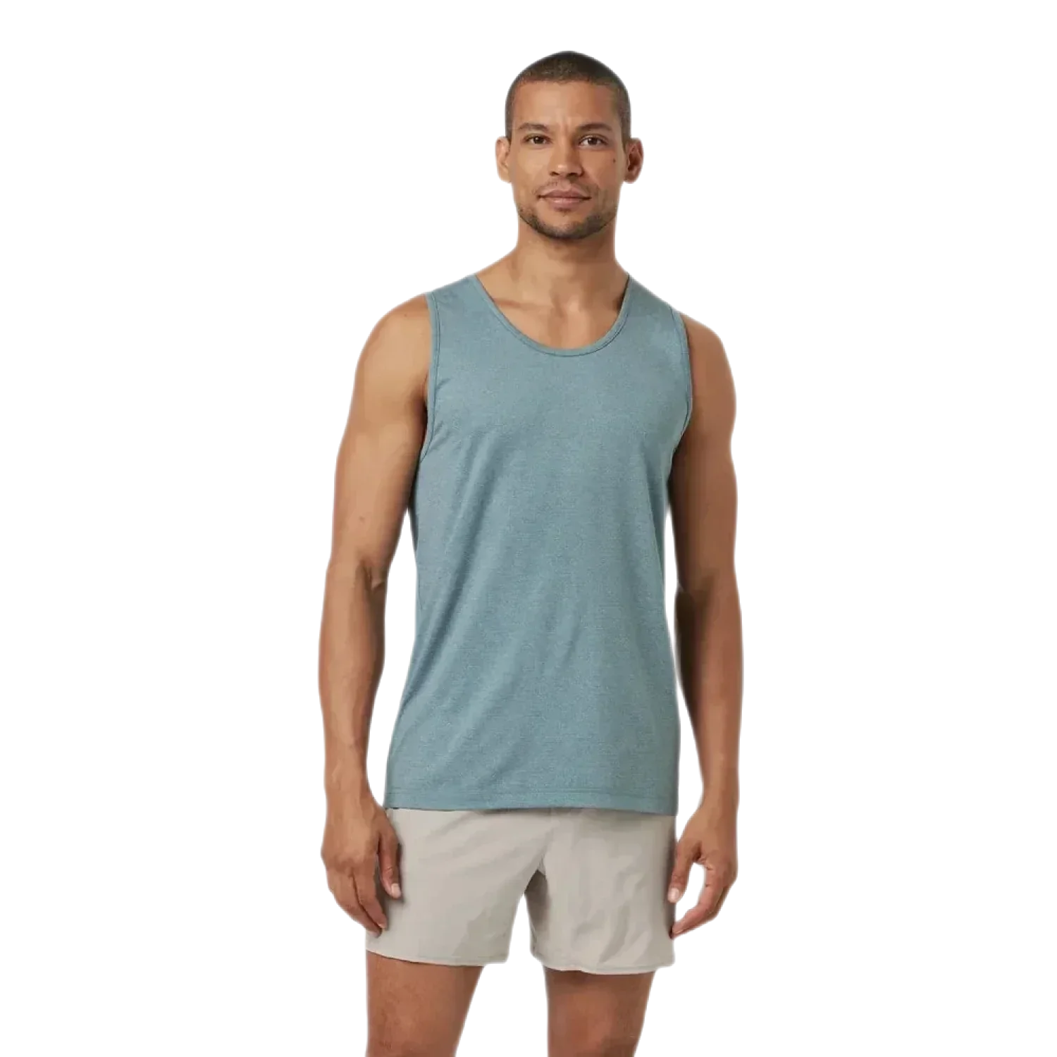 Vuori 01. MENS APPAREL - MENS SS SHIRTS - MENS SS ACTIVE Men's Tradewind Performance Tank 2.0 HKR KASHMIR HEATHER