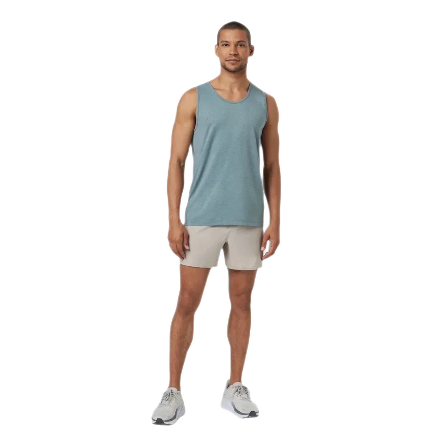 Vuori 01. MENS APPAREL - MENS SS SHIRTS - MENS SS ACTIVE Men's Tradewind Performance Tank 2.0 HKR KASHMIR HEATHER