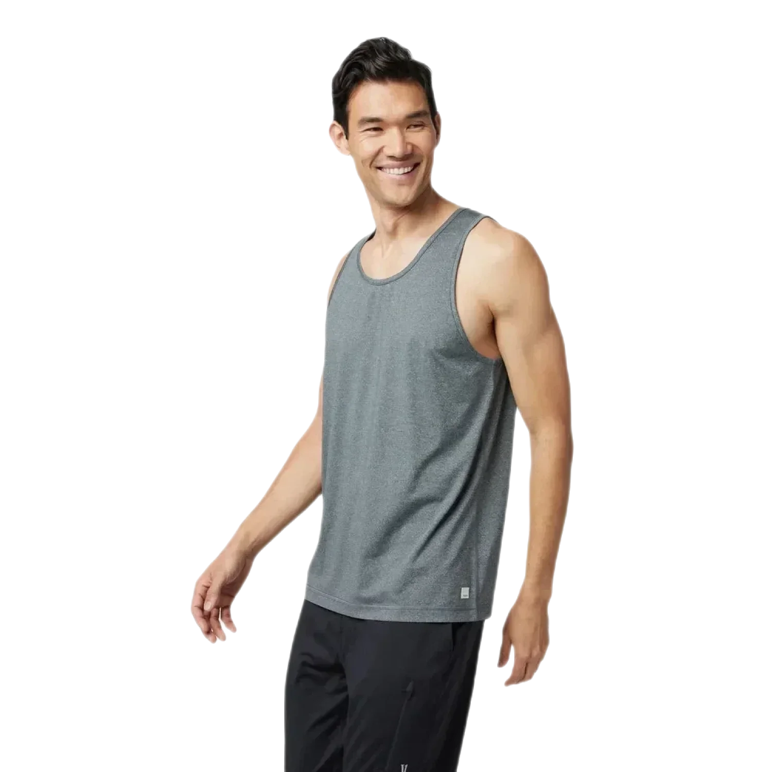 Vuori 01. MENS APPAREL - MENS SS SHIRTS - MENS SS ACTIVE Men's Tradewind Performance Tank 2.0 HTG HEATHER GREY