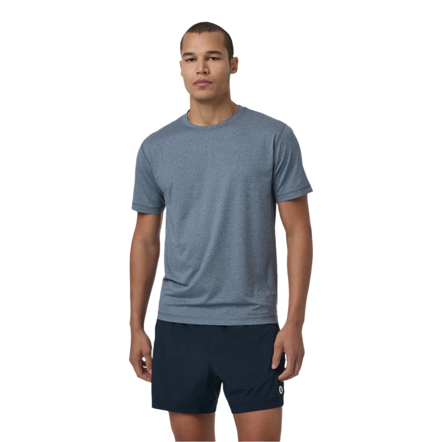 Vuori 01. MENS APPAREL - MENS SS SHIRTS - MENS SS ACTIVE Men's Tradewind Performance Tee 2.0 HPI PACIFIC HEATHER