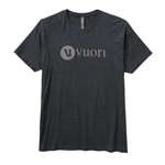 Vuori 01. MENS APPAREL - MENS T-SHIRTS - MENS T-SHIRT SS Men's V1 Vuori Wordmark Logo Tee HCC CHARCOAL HEATHER
