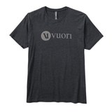 Vuori 01. MENS APPAREL - MENS T-SHIRTS - MENS T-SHIRT SS Men's V1 Vuori Wordmark Logo Tee HCC CHARCOAL HEATHER
