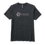 Vuori 01. MENS APPAREL - MENS T-SHIRTS - MENS T-SHIRT SS Men's V1 Vuori Wordmark Logo Tee HCC CHARCOAL HEATHER