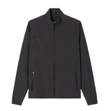 Vuori 01. MENS APPAREL - MENS JACKETS - MENS JACKETS WIND Men's Venture Track Jacket BLACK LINEN TEXTURE