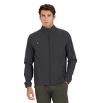 Vuori 01. MENS APPAREL - MENS JACKETS - MENS JACKETS WIND Men's Venture Track Jacket BLACK LINEN TEXTURE