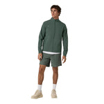 Vuori 01. MENS APPAREL - MENS JACKETS - MENS JACKETS WIND Men's Venture Track Jacket AGN AGATE GREEN LINEN TEXTURE