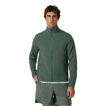 Vuori 01. MENS APPAREL - MENS JACKETS - MENS JACKETS WIND Men's Venture Track Jacket AGN AGATE GREEN LINEN TEXTURE